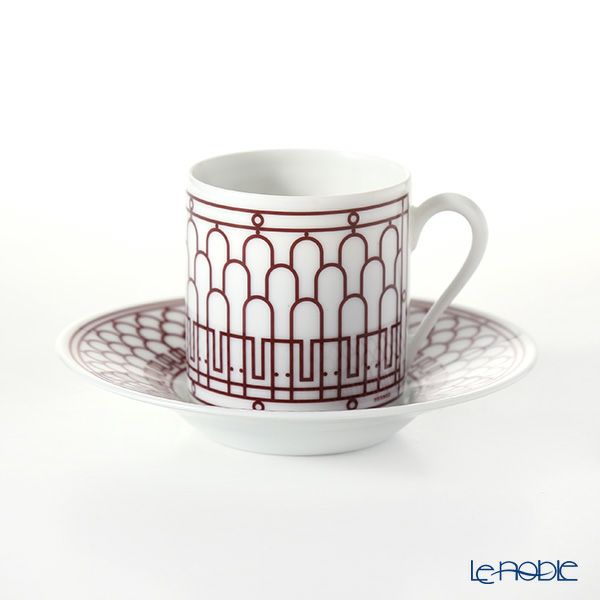 エルメス（HERMES） H Deco Rouge アッシュデコ ルージュ コーヒーカップ＆ソーサー 90ml