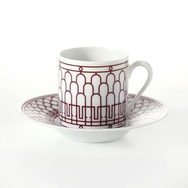 エルメス（HERMES） H Deco Rouge アッシュデコ ルージュ コーヒーカップ＆ソーサー 90ml