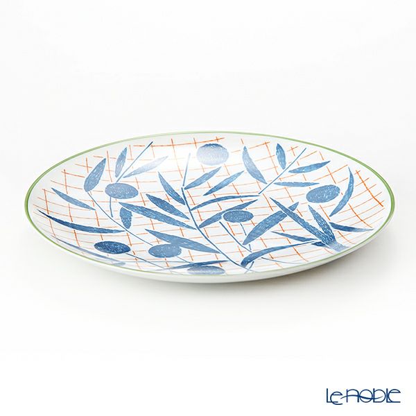 エルメス（HERMES） ウォーク・イン・ザ・ガーデン デザートプレート 21cm ブルー