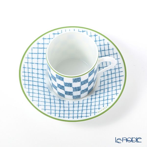 エルメス（HERMES） ウォーク・イン・ザ・ガーデン コーヒーカップ＆ソーサー ブルー