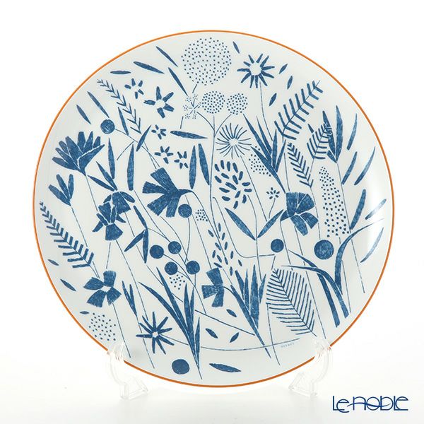 エルメス（HERMES） ウォーク・イン・ザ・ガーデン タルトプラター 32cm ブルー