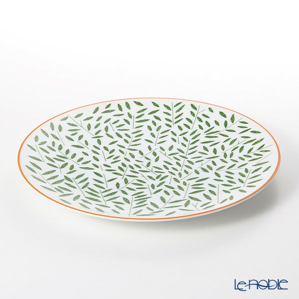 エルメス（HERMES） ウォーク・イン・ザ・ガーデン ディナープレート 27cm グリーン