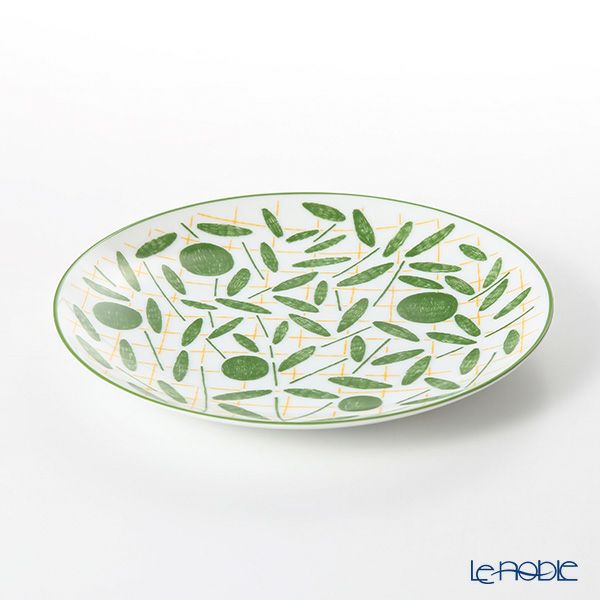 エルメス（HERMES） ウォーク・イン・ザ・ガーデン デザートプレート 21cm グリーン