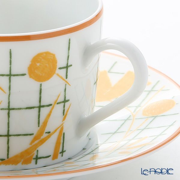 エルメス（HERMES） ウォーク・イン・ザ・ガーデン ティーカップ＆ソーサー イエロー