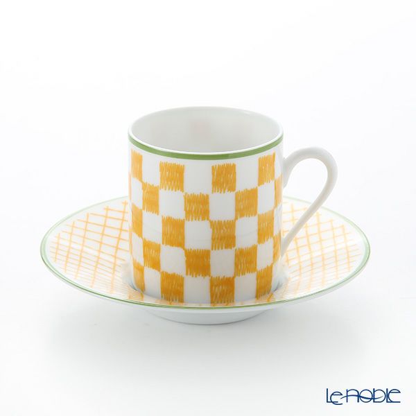 エルメス（HERMES） ウォーク・イン・ザ・ガーデン コーヒーカップ＆ソーサー イエロー