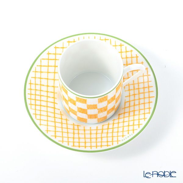エルメス（HERMES） ウォーク・イン・ザ・ガーデン コーヒーカップ＆ソーサー イエロー
