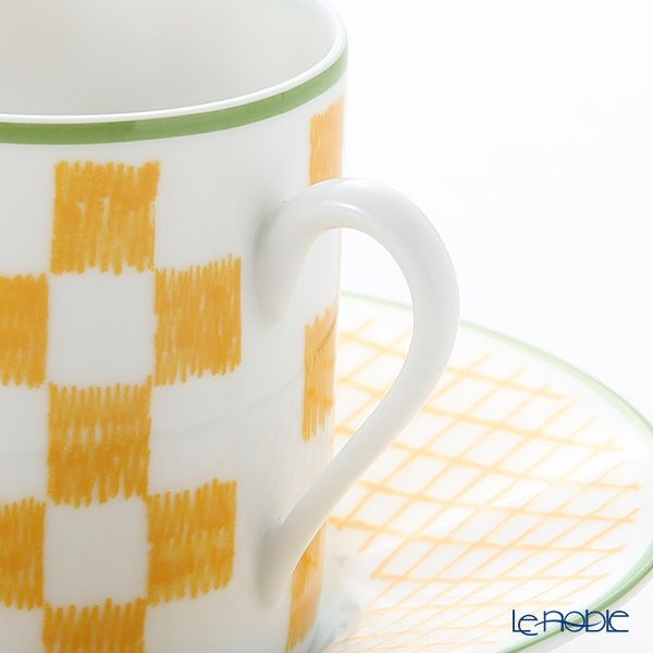 エルメス（HERMES） ウォーク・イン・ザ・ガーデン コーヒーカップ＆ソーサー イエロー