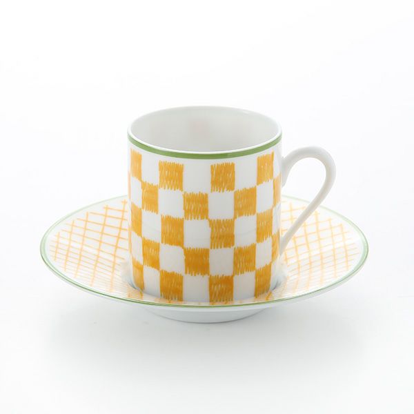 エルメス（HERMES） ウォーク・イン・ザ・ガーデン コーヒーカップ＆ソーサー イエロー