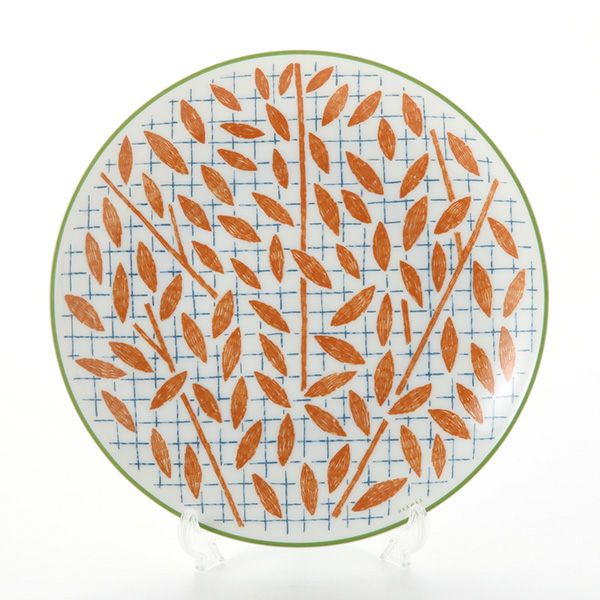 エルメス（HERMES） ウォーク・イン・ザ・ガーデン デザートプレート 21cm オレンジ