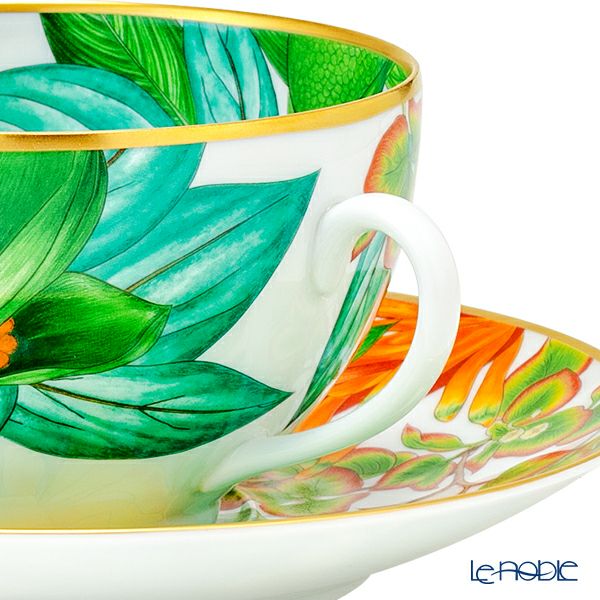 エルメス（HERMES）パシフォリア モーニングカップ＆ソーサー 370ml 044015P