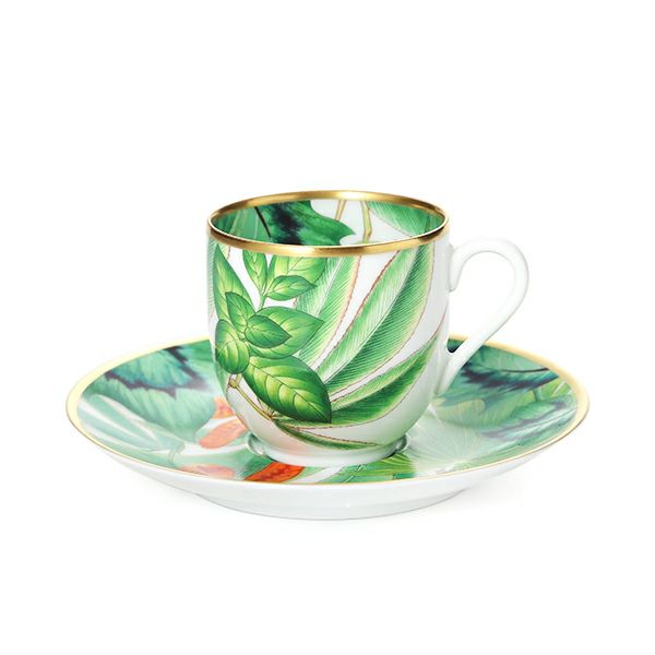 エルメス（HERMES）パシフォリア コーヒーカップ＆ソーサー 100ml 044017P デミタス／エスプレッソ用