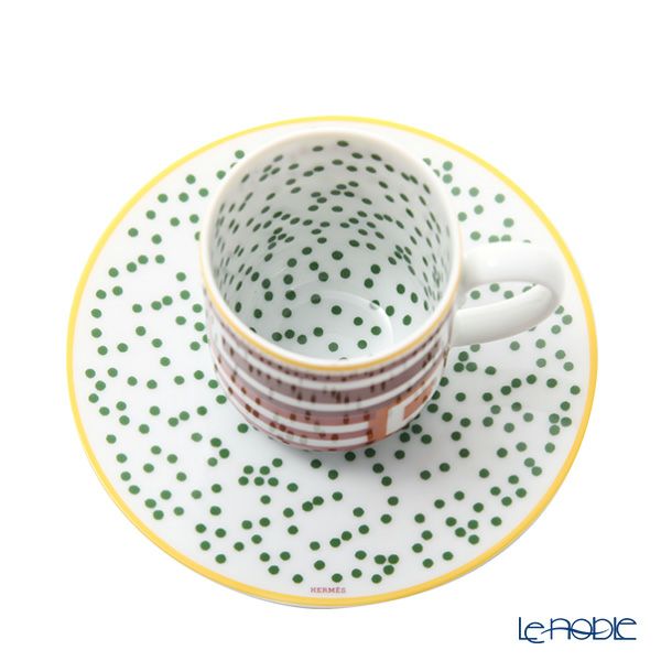 エルメス（HERMES） イポモビル コーヒーカップ＆ソーサー No.1 100ml 048017P デミタス／エスプレッソ用