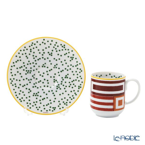 エルメス（HERMES） イポモビル コーヒーカップ＆ソーサー No.1 100ml 048017P デミタス／エスプレッソ用