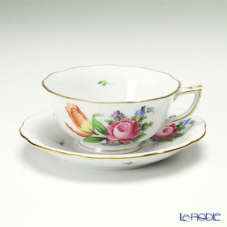 ヘレンド チューリップの花束 BT-2 00734-0-00／734 ティーカップ＆ソーサー（ロウ）
