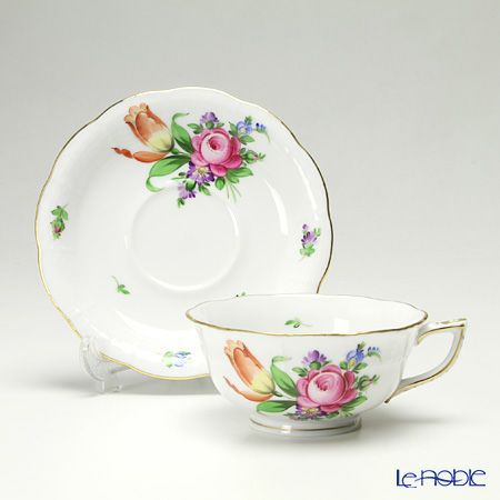 ヘレンド チューリップの花束 BT-2 00734-0-00／734 ティーカップ＆ソーサー（ロウ）