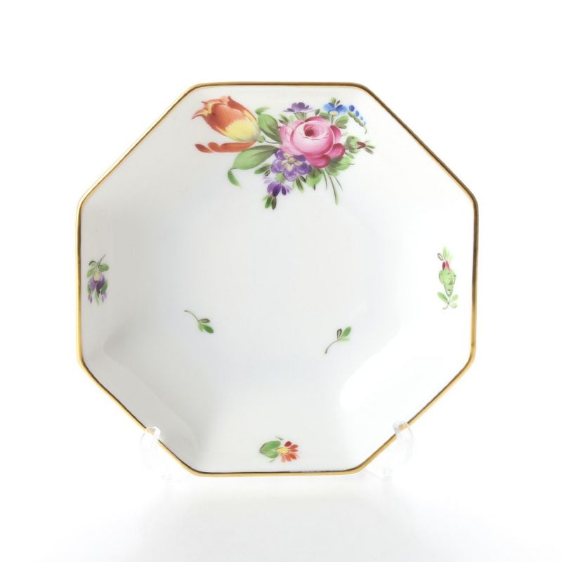 ヘレンド チューリップの花束 BT-2 04307-1-00 小皿（オクタゴナル） 11cm