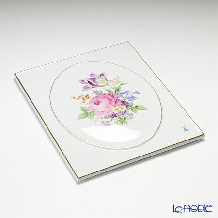 マイセン（Meissen） ベーシックフラワー（五つ花） 100110／53n31／33 陶板 25×20.5cm Motiv No.33 チューリップ