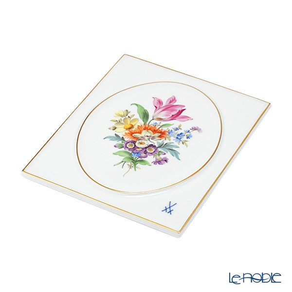 マイセン（Meissen） ベーシックフラワー（五つ花） 陶板 18×15cm チューリップ 100110／53n32／33