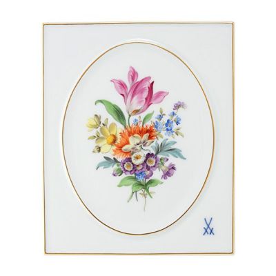 マイセン マイセン（Meissen） ベーシックフラワー（五つ花） 陶板 18×15cm