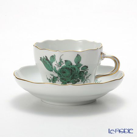 マイセン（Meissen） フラワーブーケ（グリーン） 100810／00582 コーヒーカップ＆ソーサー