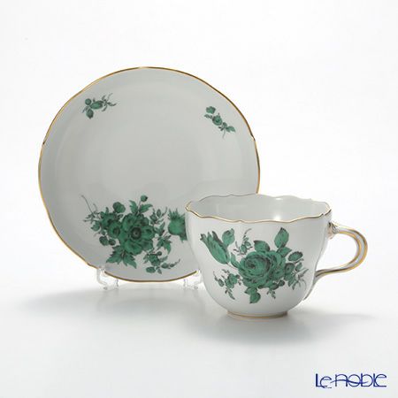 マイセン（Meissen） フラワーブーケ（グリーン） 100810／00582 コーヒーカップ＆ソーサー