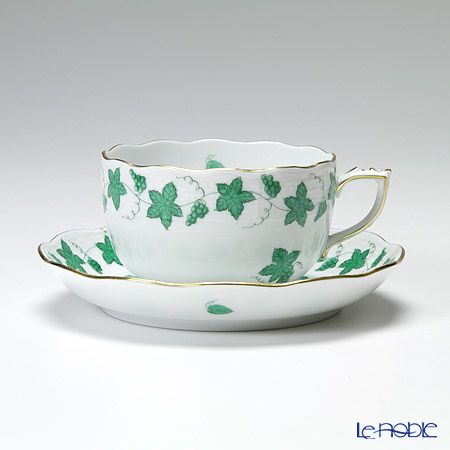 ヘレンド ワインリーブ グリーン 00724-0-00 ティーカップ＆ソーサー 200ml