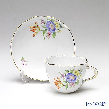 マイセン（Meissen） ベーシックフラワー（五つ花） 110110／00582／06 コーヒーカップ＆ソーサー 200ml Motiv No.6 昼顔