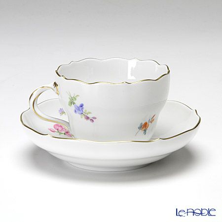 マイセン（Meissen） ベーシックフラワー（五つ花） 110110／00582／25 コーヒーカップ＆ソーサー 200ml Motiv No.25 マーガレット