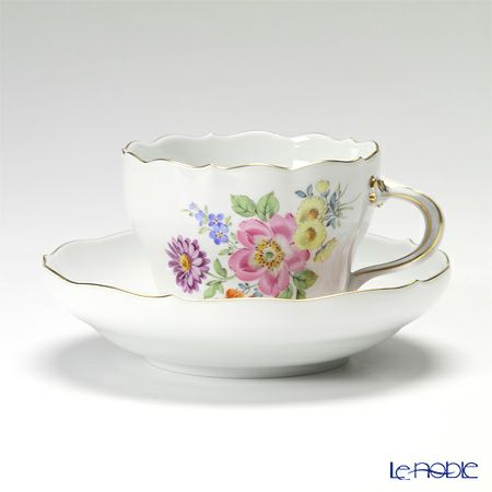 マイセン（Meissen） ベーシックフラワー（五つ花） 110110／00582／33 コーヒーカップ＆ソーサー 200ml Motiv No.33 チューリップ