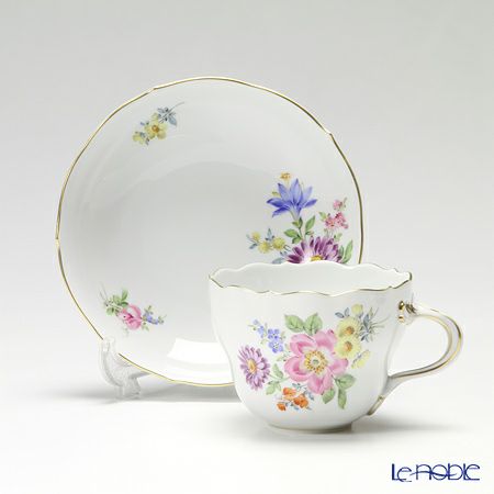 マイセン（Meissen） ベーシックフラワー（五つ花） 110110／00582／33 コーヒーカップ＆ソーサー 200ml Motiv No.33 チューリップ