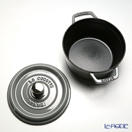 ストウブ（staub） ピコ・ココット ラウンド 20cm／2.2L グレイ