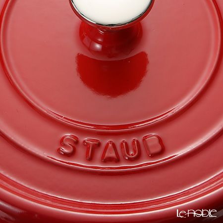 ストウブ（staub） ピコ・ココット ラウンド 22cm／2.6L チェリーレッド