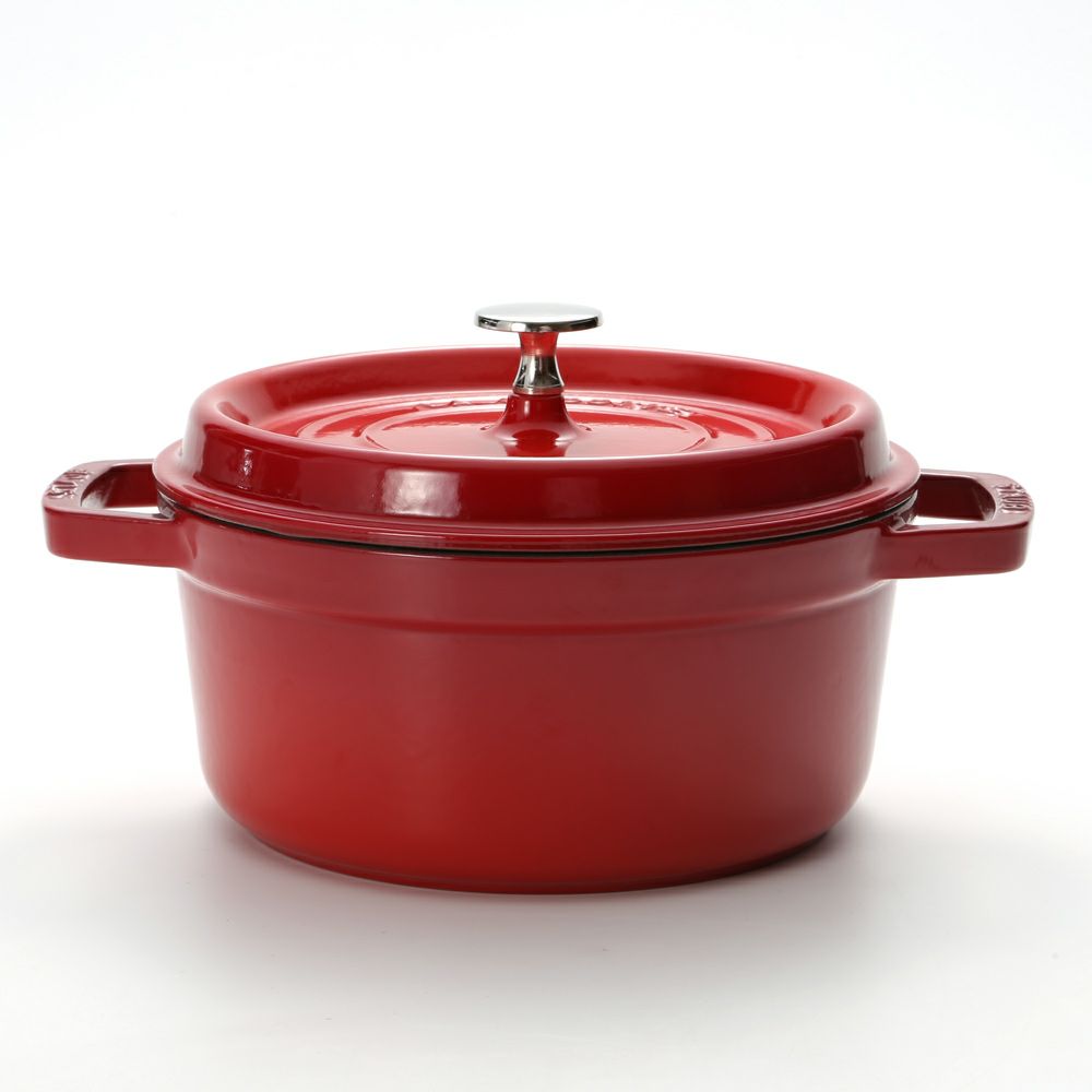 ストウブ（staub） ピコ・ココット ラウンド 22cm／2.6L チェリーレッド
