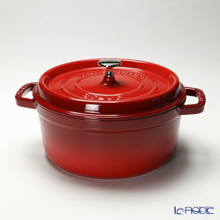 ストウブ（staub） ピコ・ココット ラウンド 24cm／3.8L チェリーレッド