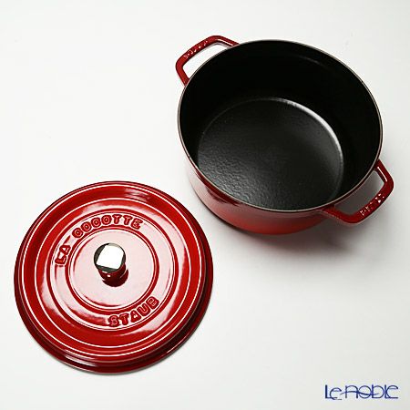 ストウブ（staub） ピコ・ココット ラウンド 24cm／3.8L チェリーレッド