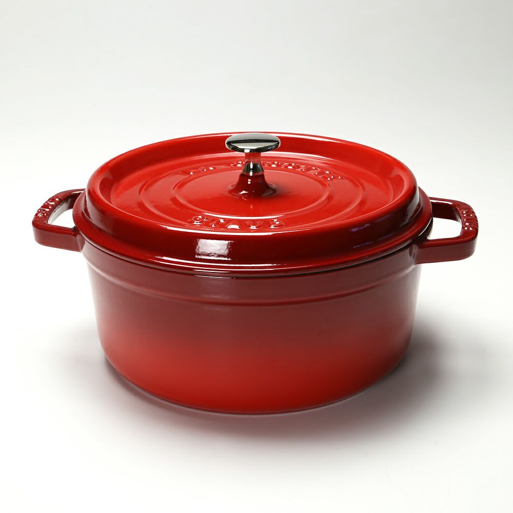 ストウブ（staub） ピコ・ココット ラウンド 24cm／3.8L チェリーレッド