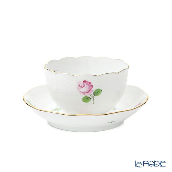 ヘレンド プティットローズ PR 00710-0-91／711 ジャパニーズカップ＆ソーサー 130ml