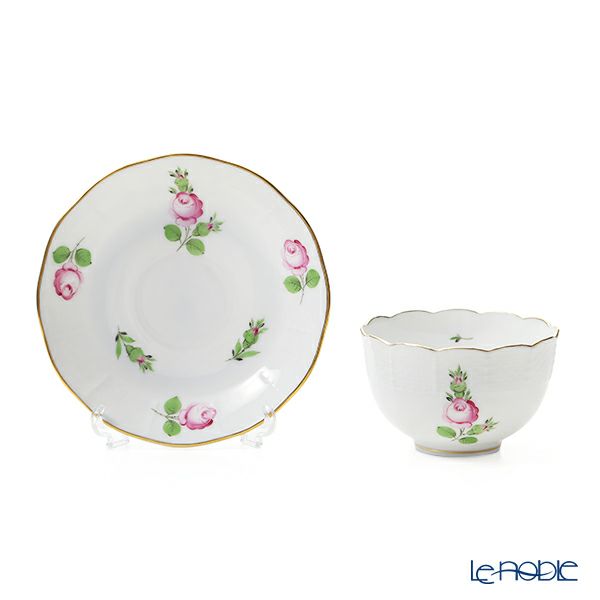 ヘレンド プティットローズ PR 00710-0-91／711 ジャパニーズカップ＆ソーサー 130ml