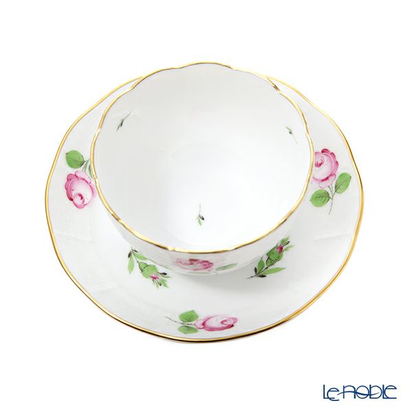 ヘレンド プティットローズ PR 00710-0-91／711 ジャパニーズカップ＆ソーサー 130ml