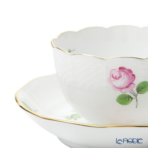 ヘレンド プティットローズ PR 00710-0-91／711 ジャパニーズカップ＆ソーサー 130ml