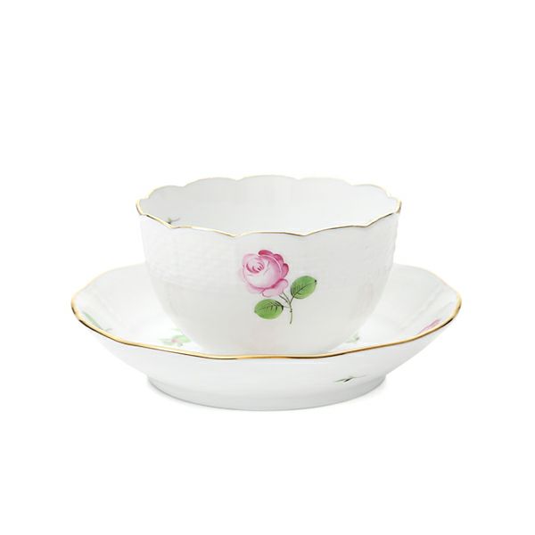 ヘレンド プティットローズ PR 00710-0-91／711 ジャパニーズカップ＆ソーサー 130ml