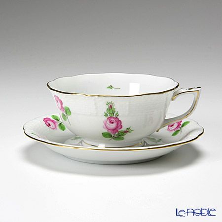 ヘレンド プティットローズ PR 00734-0-00 ティーカップ＆ソーサー（ロウ）