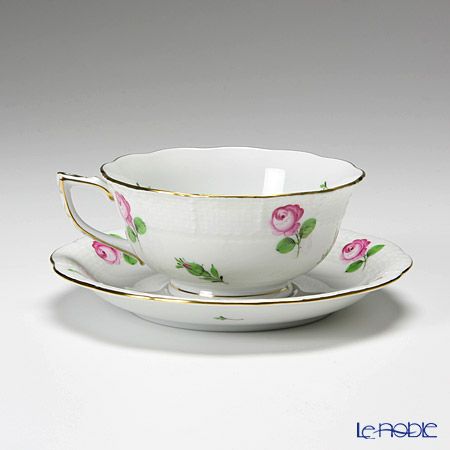 ヘレンド プティットローズ PR 00734-0-00 ティーカップ＆ソーサー（ロウ）