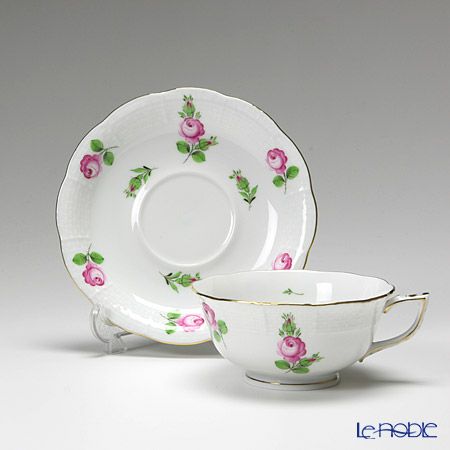 ヘレンド プティットローズ PR 00734-0-00 ティーカップ＆ソーサー（ロウ）