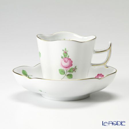 ヘレンド プティットローズ PR 04198-0-00 コーヒーカップ＆ソーサー（楕円） 100ml