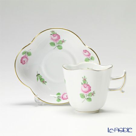 ヘレンド プティットローズ PR 04198-0-00 コーヒーカップ＆ソーサー（楕円） 100ml