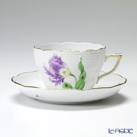 ヘレンド キティ KY-4（パープル） 00730-0-00 ティーカップ＆ソーサー（兼用） 200ml