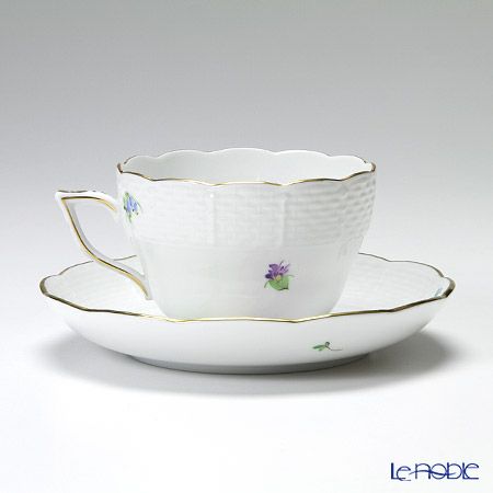 ヘレンド キティ KY-4（パープル） 00730-0-00 ティーカップ＆ソーサー（兼用） 200ml