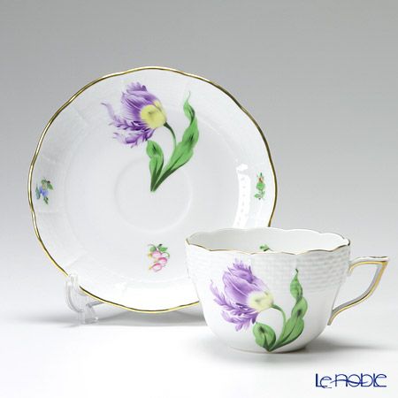 ヘレンド キティ KY-4（パープル） 00730-0-00 ティーカップ＆ソーサー（兼用） 200ml