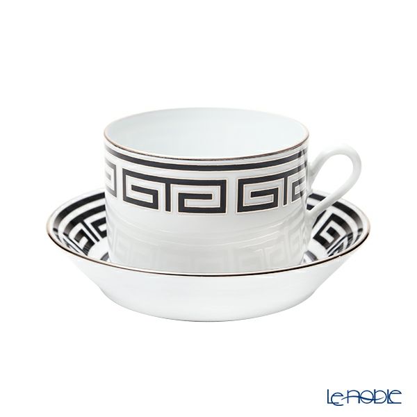 ジノリ1735／リチャード ジノリ（GINORI 1735／Richard Ginori） ラビリント ネーロ ティーカップ＆ソーサー ブラック 200ml／13.5cm